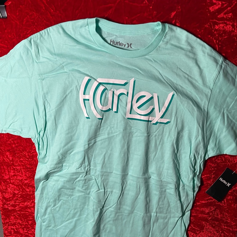 Hurley Graphic Tee - Aqua Green XL